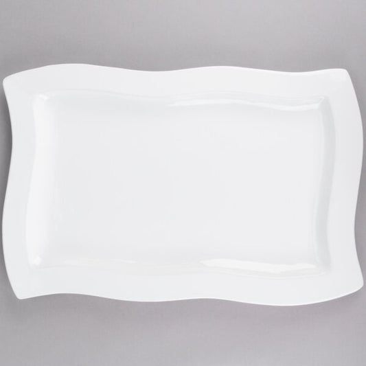 Tablecraft CW3660W White 13" x 20" Cast Serving Platter – item 8083660DW