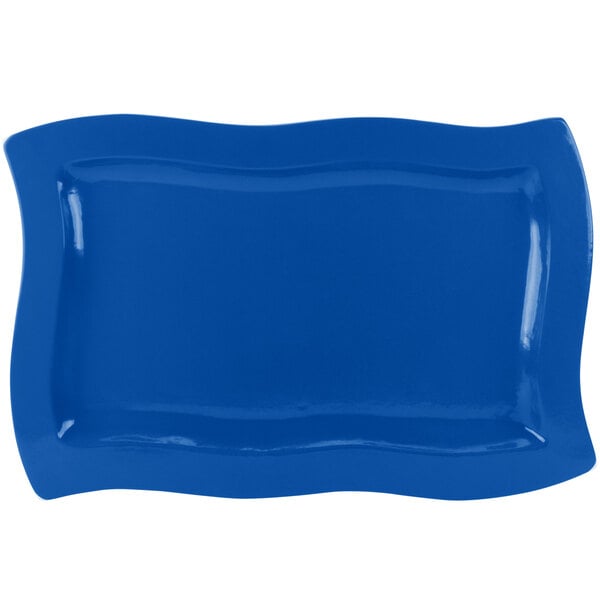Tablecraft CW3660CBL Blue 13" x 20" Cast Serving Platter – item 8083660DBL
