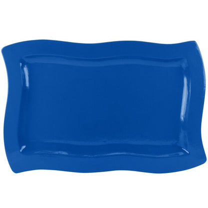 Tablecraft CW3660CBL Blue 13" x 20" Cast Serving Platter – item 8083660DBL