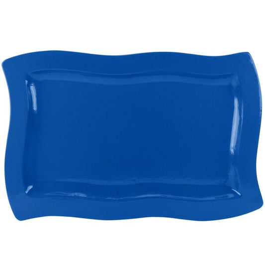 Tablecraft CW3660CBL Blue 13" x 20" Cast Serving Platter – item 8083660DBL