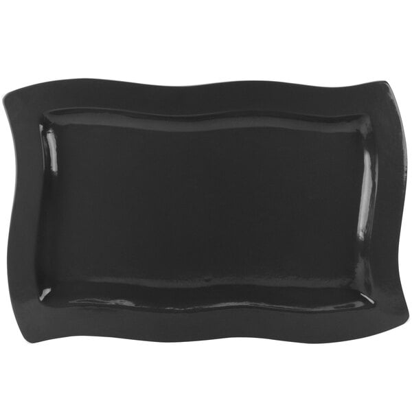 Tablecraft CW3660BK Black 13" x 20" Cast Serving Platter – item 8083660DBK