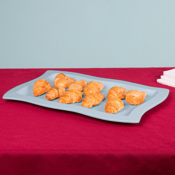 Tablecraft CW3660GY Gray 13" x 20" Cast Serving Platter – item 8083660DGY image 2