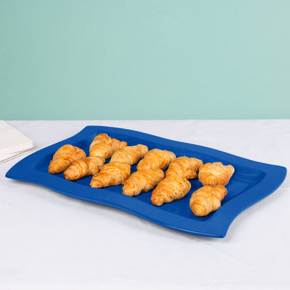 Tablecraft CW3660CBL Blue 13" x 20" Cast Serving Platter – item 8083660DBL image 2