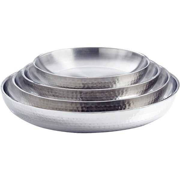 American Metalcraft 98 oz. Double Serving Tray w/ - 13 3/4" – item 124DWHSEA14 image 2