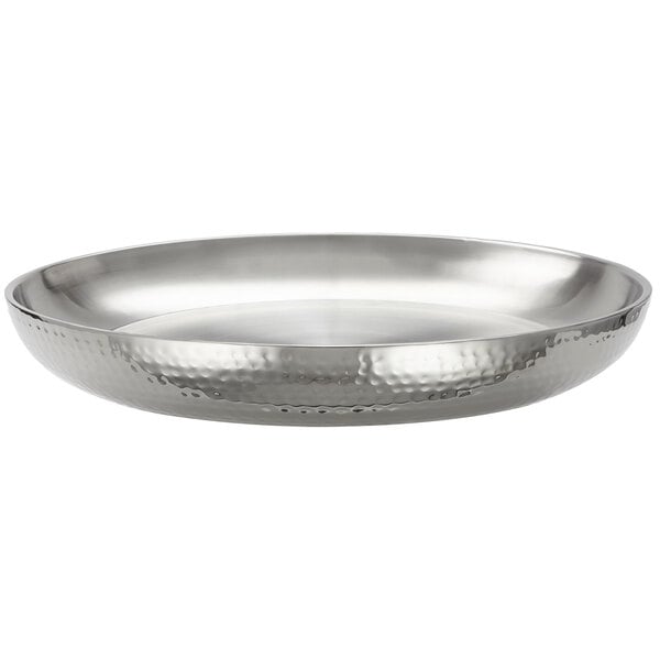 American Metalcraft 98 oz. Double Serving Tray w/ - 13 3/4" – item 124DWHSEA14