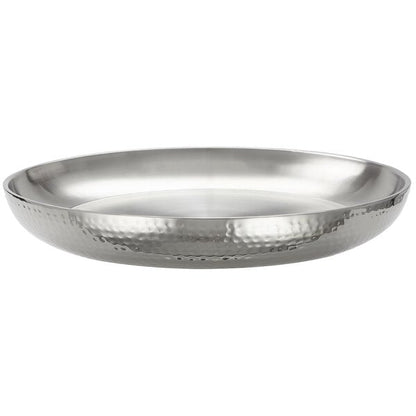 American Metalcraft 98 oz. Double Serving Tray w/ - 13 3/4" – item 124DWHSEA14