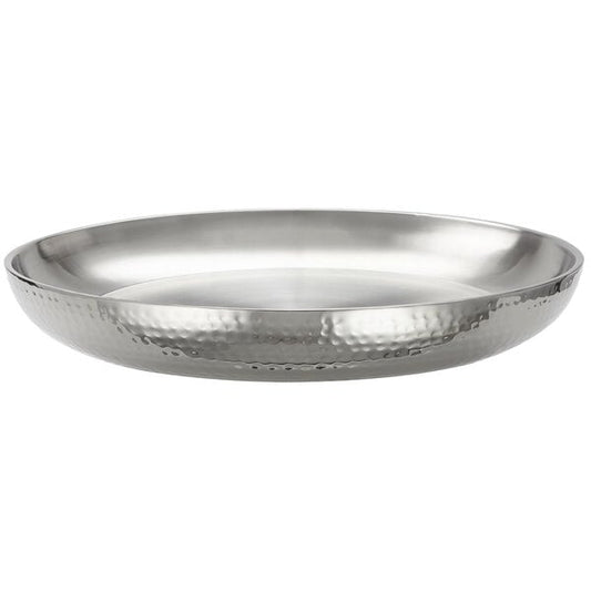 American Metalcraft 98 oz. Double Serving Tray w/ - 13 3/4" – item 124DWHSEA14