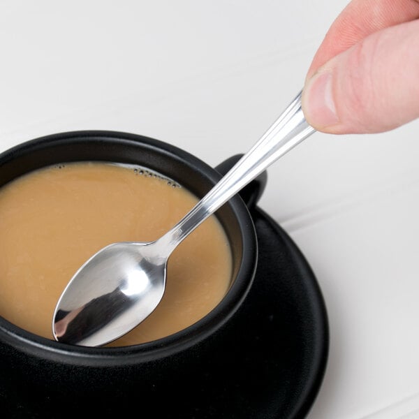 Libbey 578 007 Fairfield 4 1/4" Heavy Demitasse Spoon – item 959578007 image 2