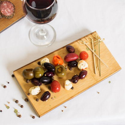 American Metalcraft 10" x 5 3/4" Carbonized Serving Board – item 124BWB105
