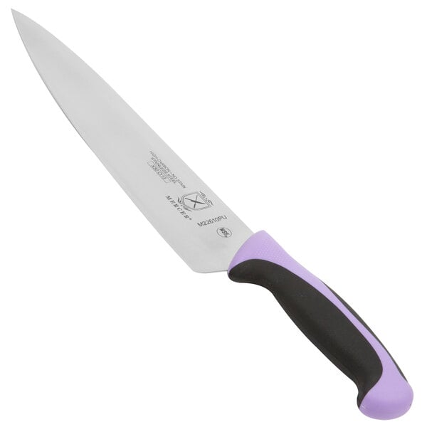 Mercer Culinary Chef Knife w/ Purple Allergen-Free Handle – item 470M22610PU