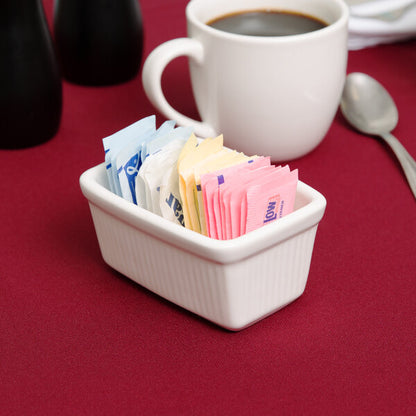 Tuxton White China Long Sugar Packet Holder / Caddy – item 303LSPH5WH image 2