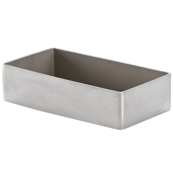 4 1/4" x 2 1/4" Rectangular Satin Sugar Packet Holder – item 124SSPT3