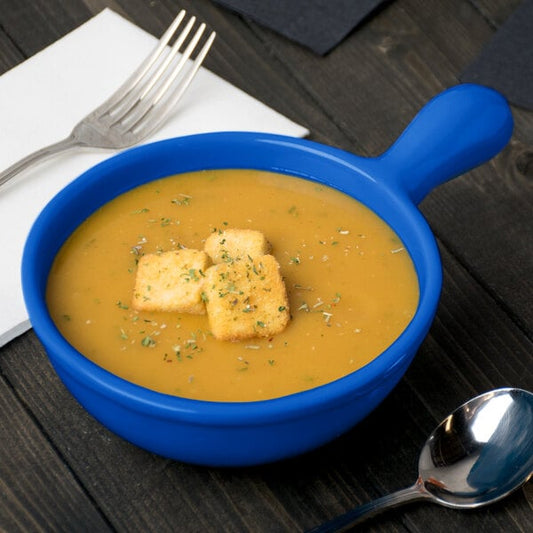 Tablecraft CW3370CBL 8 oz. Cobalt Serving Bowl w/ Handle – item 8083370DBL