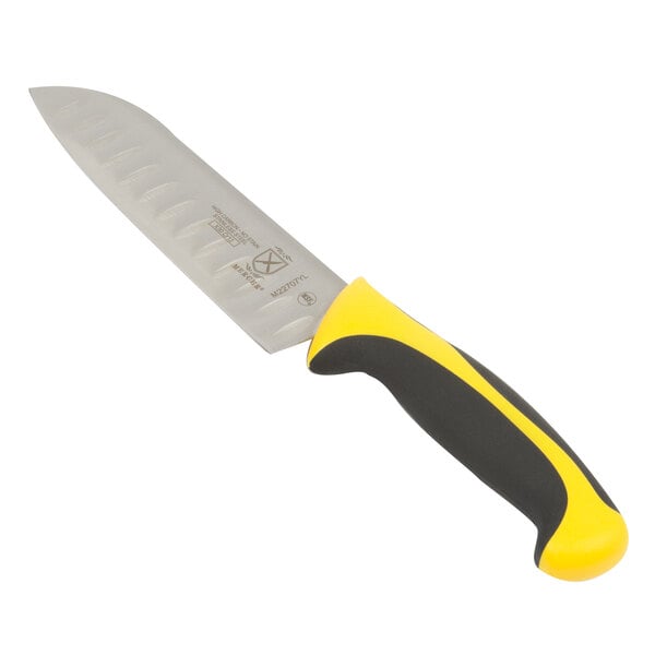 Mercer Culinary M22707YL Santoku Knife w/ Yellow Handle – item 470M22707YL