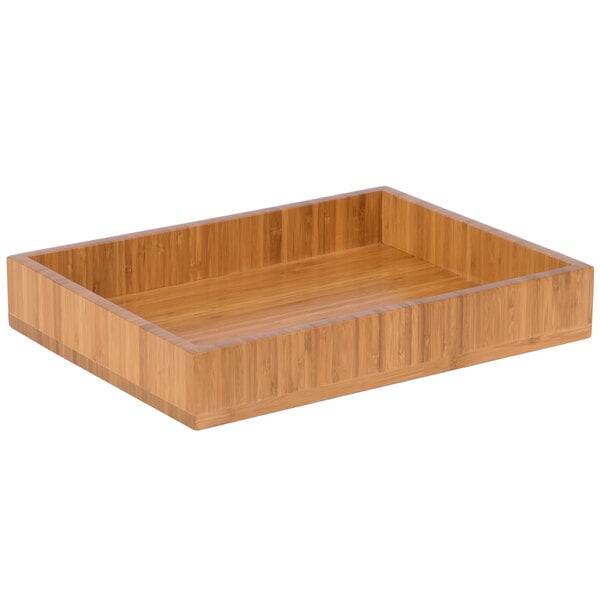 Cal-Mil -60 Bamboo 16" x 11" Display Serving Tray – item 211133960 image 2