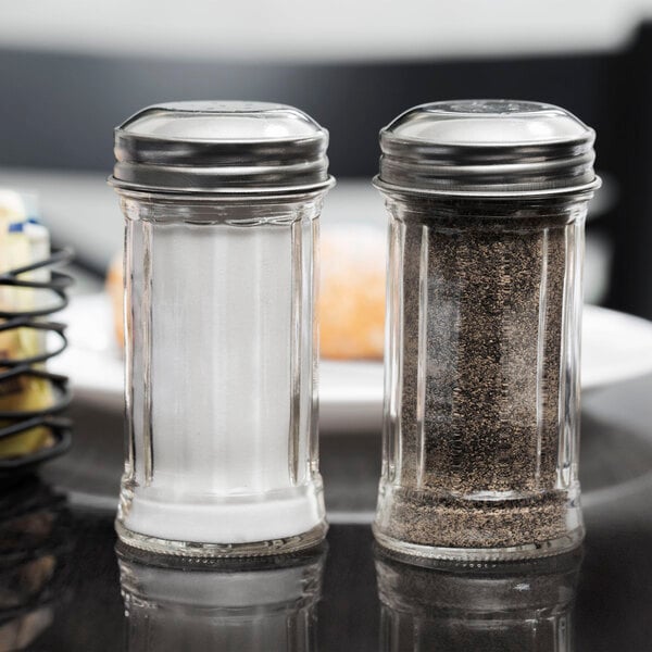 Tablecraft 657 2 oz. Fluted Salt & Pepper Shaker w/ Top – item 808657 image 2