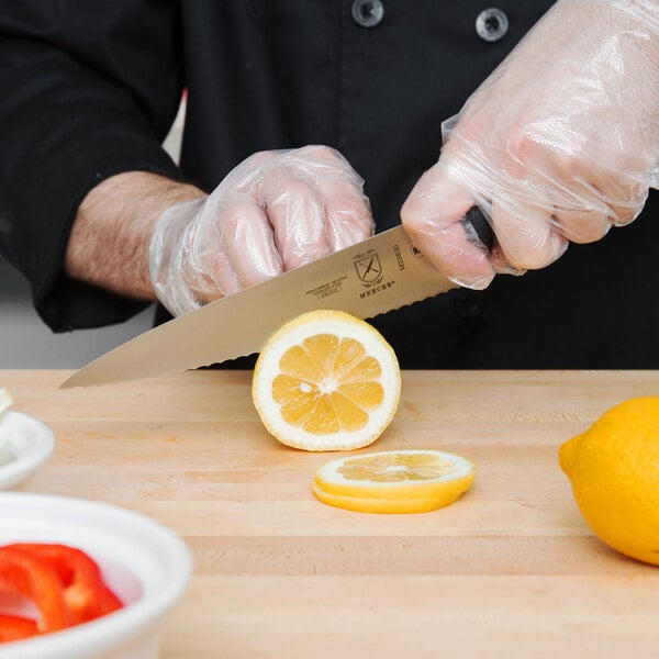Mercer Culinary M23830 Millennia 7 1/2" Serrated Chef Knife – item 470M23830 image 2