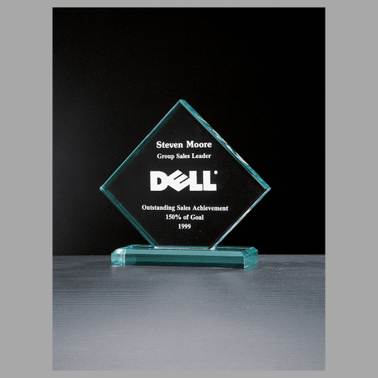 8" x 7.25" Summit Series Diamond Jade Acrylic Award – item A2150