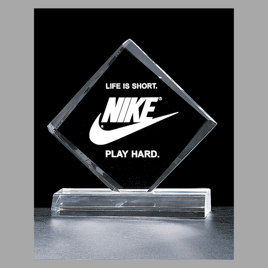 6" x 7.375" Diamond Series Clear Acrylic Award – item A3349CL