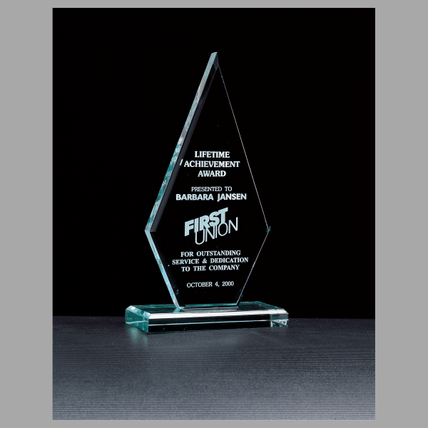 5.75" x 10.5" Elite Series Jade Acrylic Award – item A6400