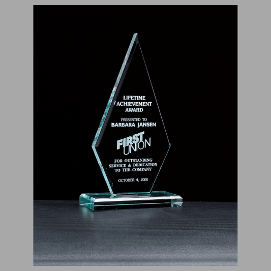 5.75" x 10.5" Elite Series Jade Acrylic Award – item A6400