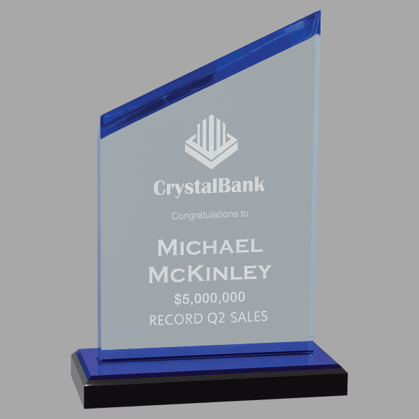 4.5" x 6.5" Zenith Series Acrylic w/ Accents Award – item A6911