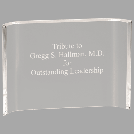 7" X 10 Crescent Acrylic Award – item ACC710