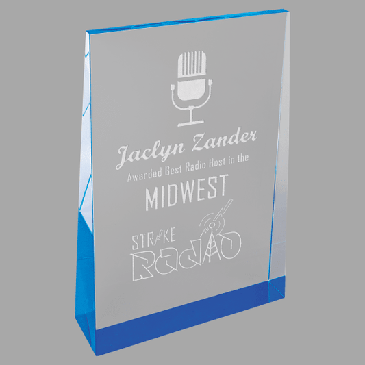 4" X 6 Wedge Acrylic Award – item ACW101