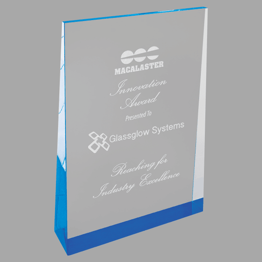 4.5" X 7 Wedge Acrylic Award – item ACW102