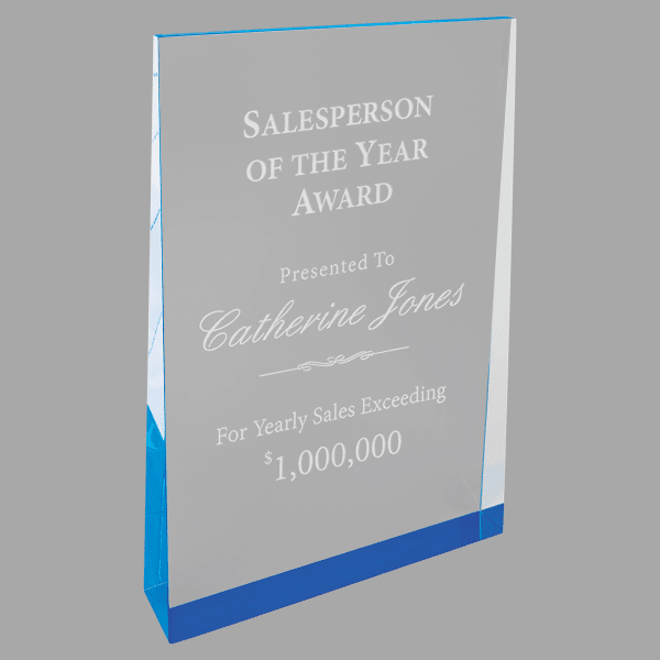 5" X 8 Wedge Acrylic Award – item ACW103