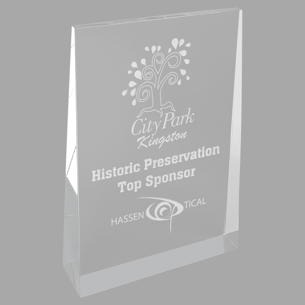 4" X 6 Wedge Acrylic Award – item ACW301 image 3