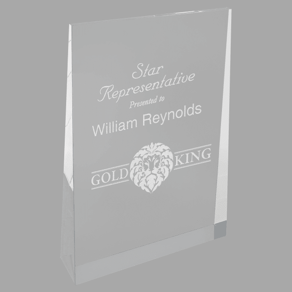 4.5" X 7 Wedge Acrylic Award – item ACW302 image 3