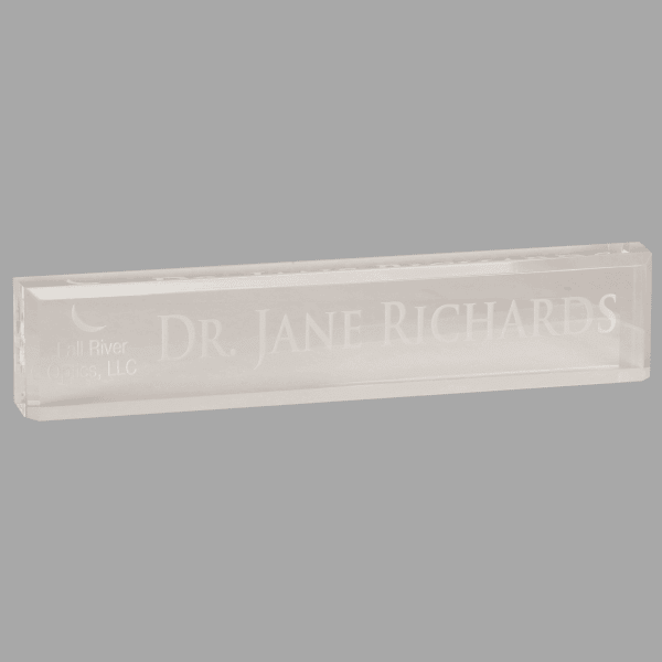 10" X 2 Clear Desk Wedge Acrylic Award – item ADW10CL