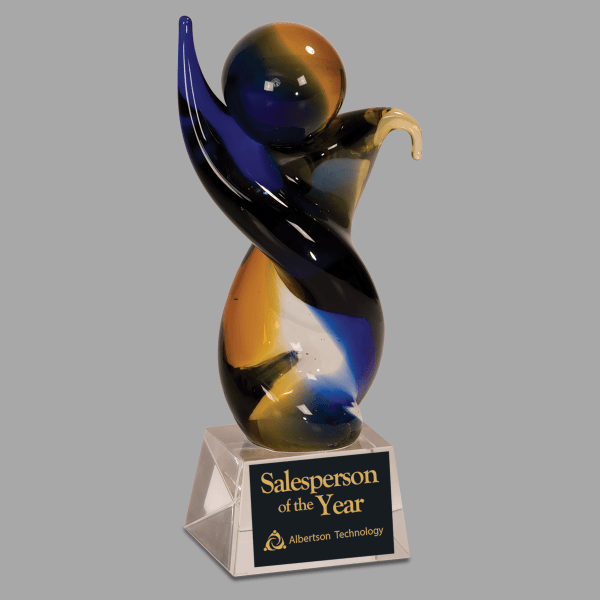 7.75" Twstd Bdy Art Glass Award – item AGS11