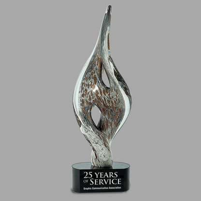 15" Spire Twist Art Glass Award – item AGS14 image 2