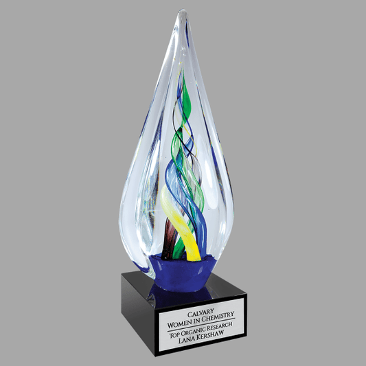 10.75" Infinity Twst with Base Crystal Award – item AGS62