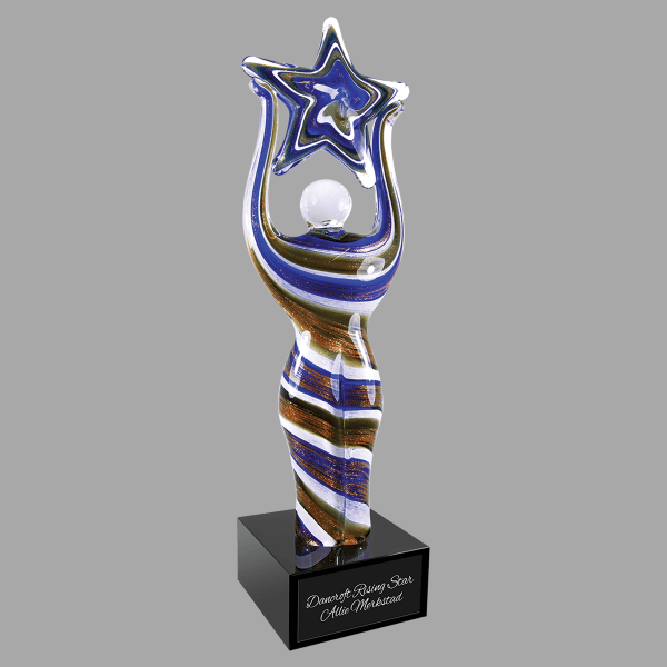 12" Fig with Star with Black Base Crystal – item AGS63