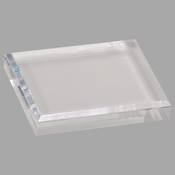 3.5" X 4.5 Paperweight Acrylic – item APW34CL image 2