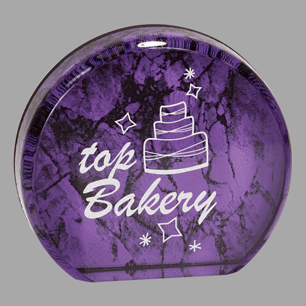 4.5" Aurora Marble Acrylic Award – item ARR5PM