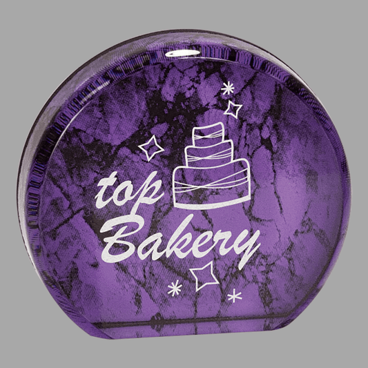 4.5" Aurora Marble Acrylic Award – item ARR5PM