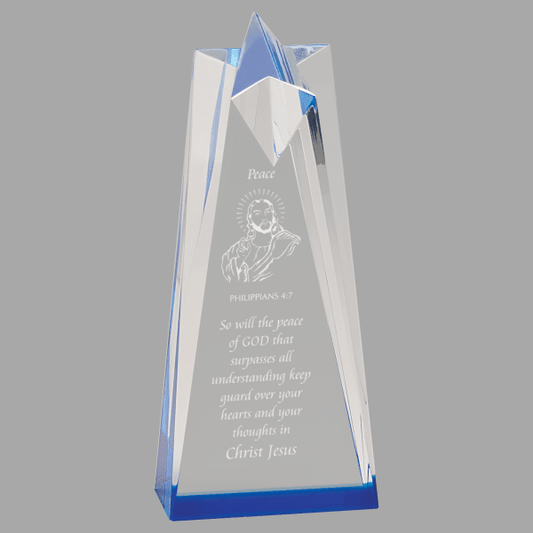 3.5" X 8 Sculpt Star Acrylic Award – item AST8BU