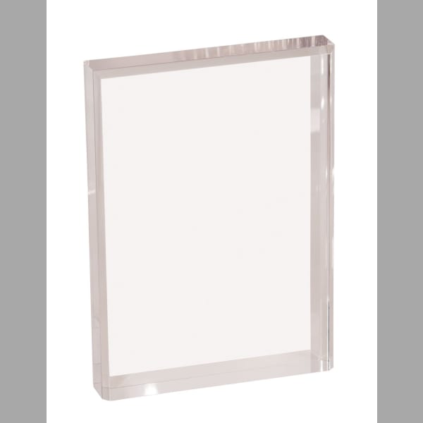 4" X 6 Clear Rectangle with Bevel Acrylic Award – item BAC023