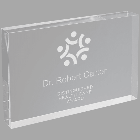 5" X 7 Clear Rectangle Acrylic-No Bevel Award – item BAC052