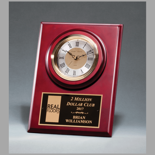 9" x 12" Cherry Quartz Clock Plaque – item BC1014