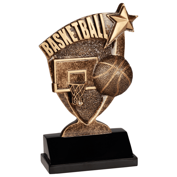 6" Basketball Broadcast Resin Award – item BCR102