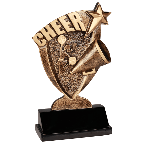 6" Cheer Broadcast Resin Award – item BCR104
