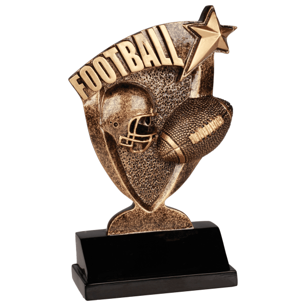 6" Football Broadcast Resin Award – item BCR105