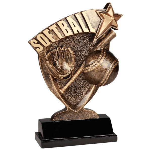 6" Softball Broadcast Resin Award – item BCR107