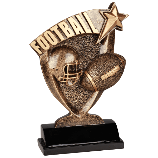 7" Football Broadcast Resin Award – item BCR205