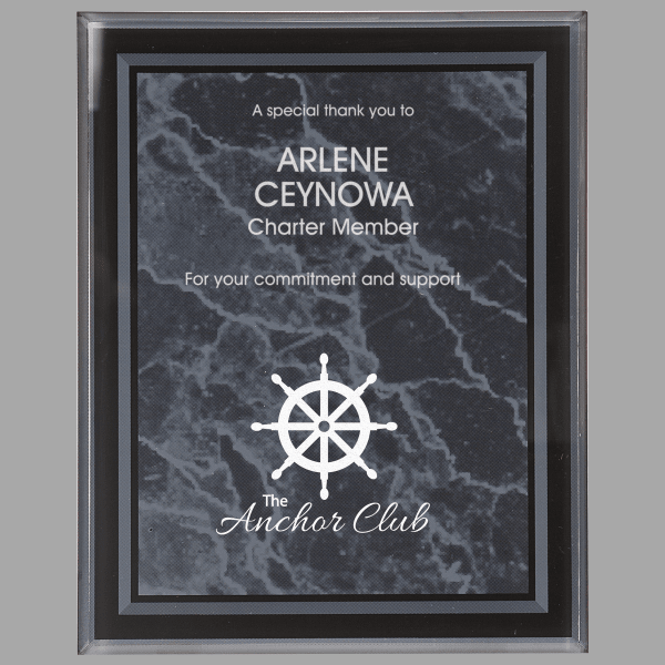 7" X 9 Border Plaque Acrylic – item BDR7BKM
